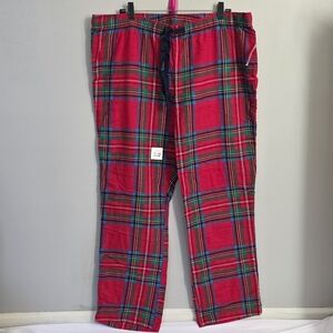 NWT Old Navy Size XL Plaid Red Sleepwear Pants